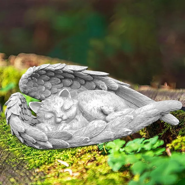 Cosensi Tuindecoratie Figuren Kat en Hond, Dierenbeeld Eerbetoon Monument Standbeeld