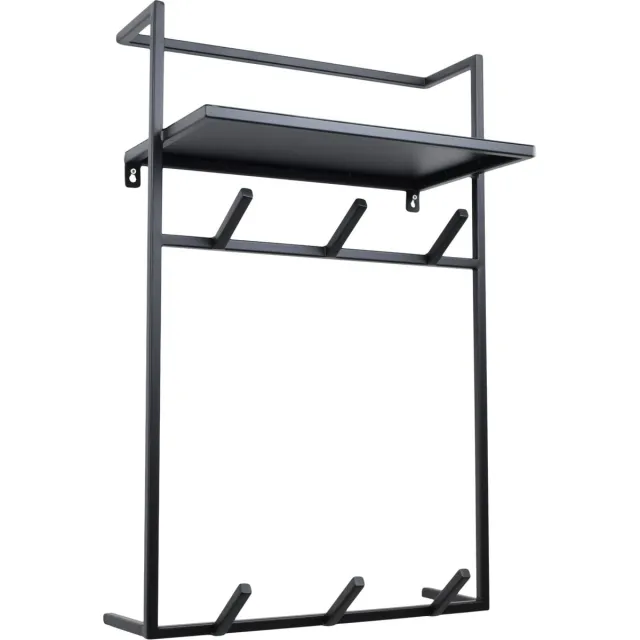 LOFT42 Fenn Wandkapstok - Metaal - Zwart - 80x51x30