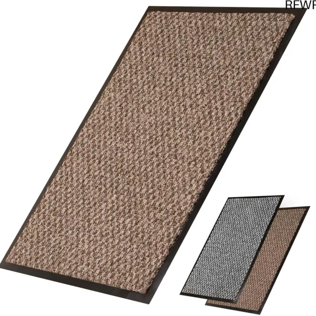 RFWR Dunne Absorberende Deurmat 40 x 60 cm Antislip Beige/Bruin voor Binnen en Buiten