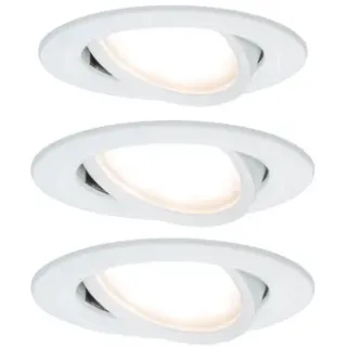 Paulmann Inbouwspot Led Nova Coin Rond Kantelbaar Wit 3x6,5w