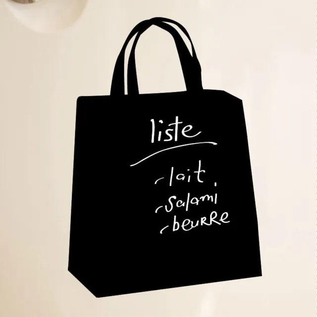 Ambiance Sticker Schoolbordsticker - uitwisbare zelfklevende muurstickers - lunchtas - 70x50cm Multi color