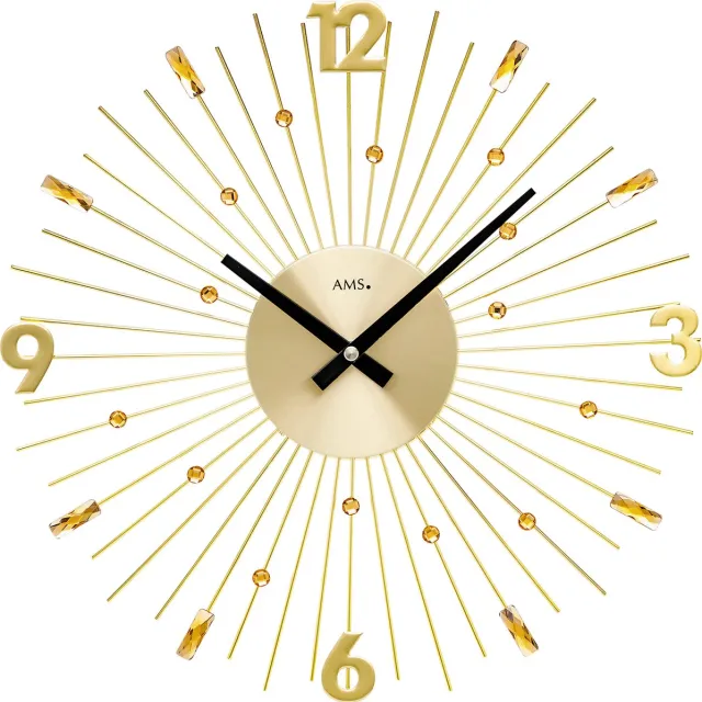 AMS wandklok 9653 Goud