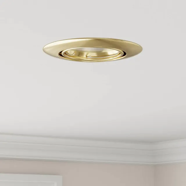 vidaXL Spotje 6 st Goud 9 x 9 x 2.5 cm Metaal