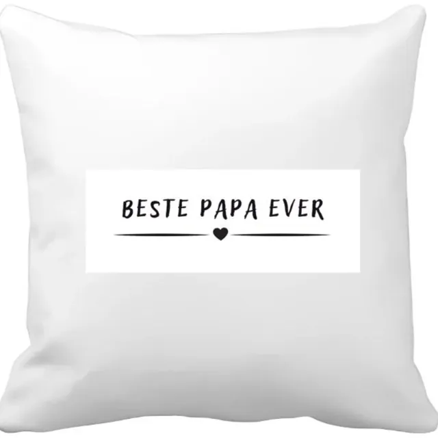 Akyol beste papa ever Kussen hoes - Vader - father - leuk cadeau voor je vader - 40 bij 40 cm Multicolor