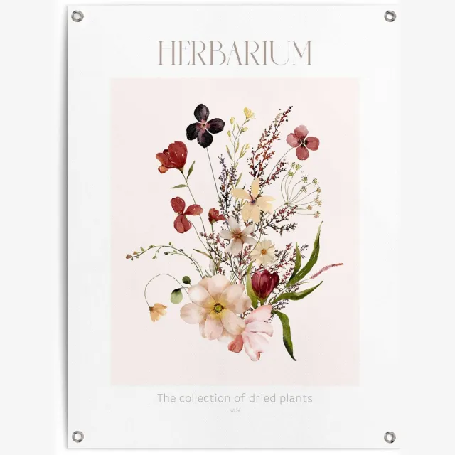 Reinders Tuinposter Herbarium - 80 x 60 - Canvas - REINDERS