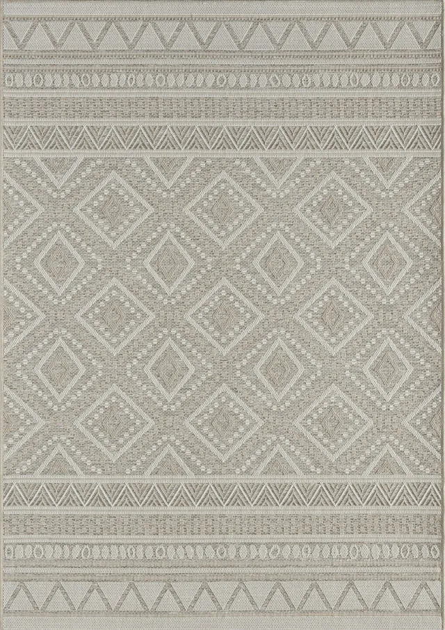 the carpet Calgary – Modern Vloerkleed in Boho-Stijl – Geschikt voor Keuken & Eetkamer – Beige – 160 x 220 cm