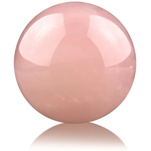 Ruben Robijn Roze kwarts 10 cm edelsteen bol