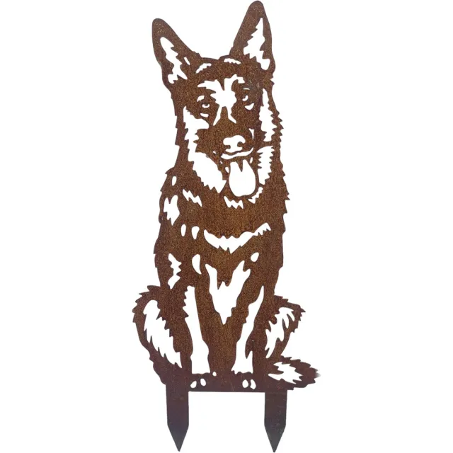rusty friends Duitse herder - dierenbeeld - cortenstaal- 84 x43 -NL fabrikaat