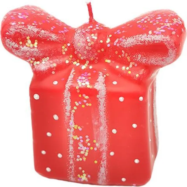 Van Licht Figuurkaars Cadeau Rood
