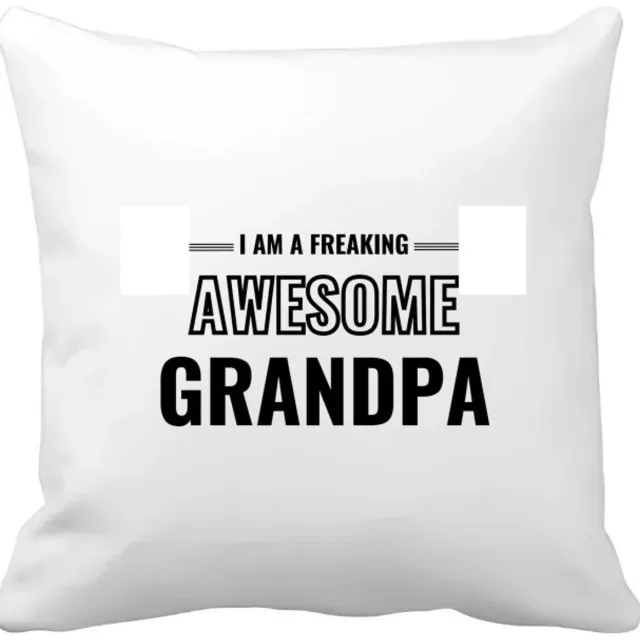 Akyol i am a freaking awesome grandpa Kussen hoes - Opa - de meest geweldigste opa - verjaardagscadeau - verjaardag - cadeau - cadeautje voor opa - opa artikelen - kado - geschenk - gift - 40 bij 40 cm Multicolor