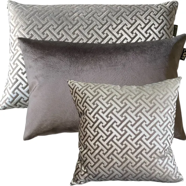 Zippi Design Sierkussen SET Beach 40x60, 40x60 en 45x45 cm 3 sierkussens (luxe veren) kleuren taupe, goud, beige bruin,creme wit bruin,Goud,Beige,creme,taupe