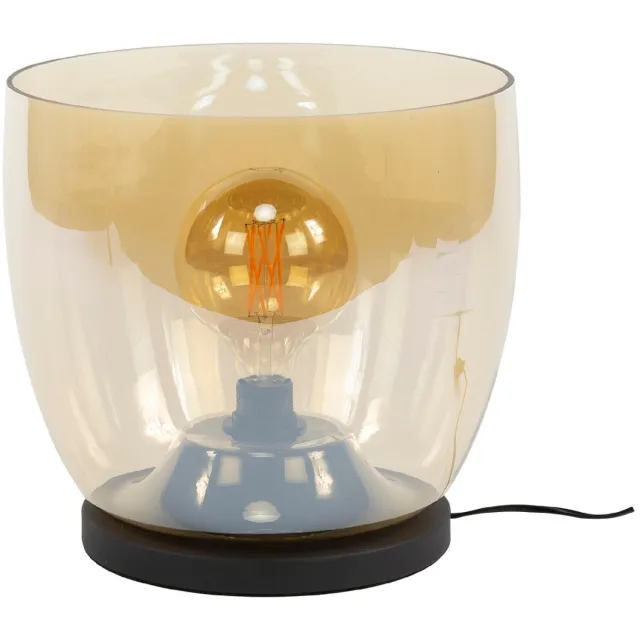 Nest of Nora vloerlamp Davin - Maat XL Ø33cm - Met glazen kap - Amber Goud