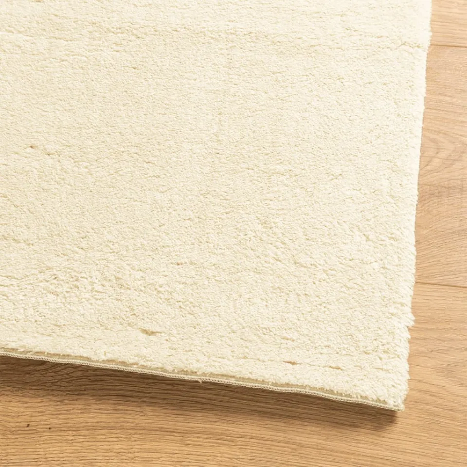 vidaXL Vloerkleed HUARTE laagpolig zacht wasbaar 120x170 cm crème, foto 4