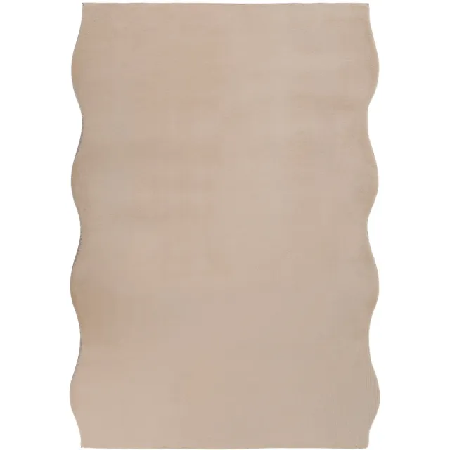 Beliani DAWA - Vloerkleed - Beige - 160 x 230 cm - Kunstbont