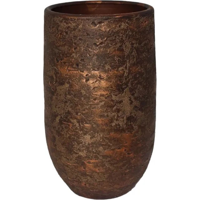 HS Potterie Kyoto Vaas Koper 25x50 bruin