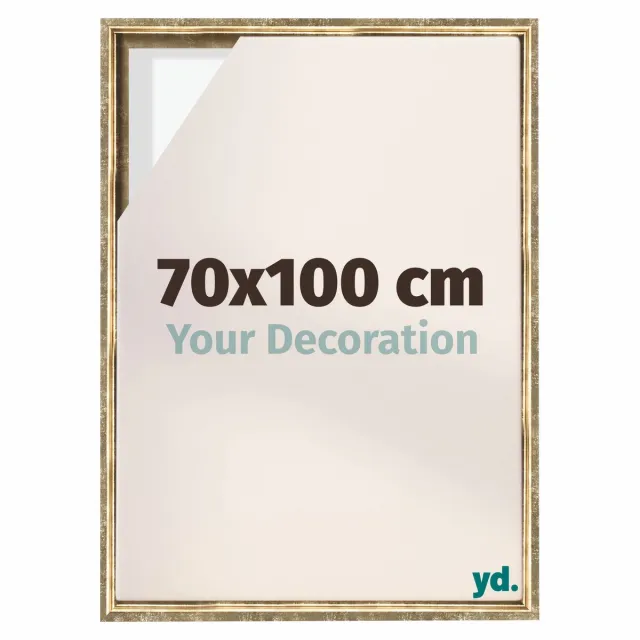 yd. yd, Baklijst 70x100 cm Goud Antiek - Lijst voor Canvasdoek - MDF Lyon