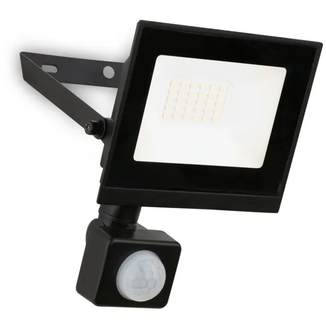 Briloner Varo - LED Schijnwerper met bewegingssensor - voor buiten - IP65 - neutral wit licht - buitenverlichting - floodlight - 20W - 11 x 4 x 17 cm Zwart