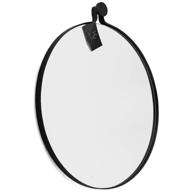 Spiegel rond zwart