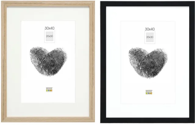 Deknudt Frames fotowand S66KMP 8 - 2 fotokaders - foto 20x30/30x40 cm naturel