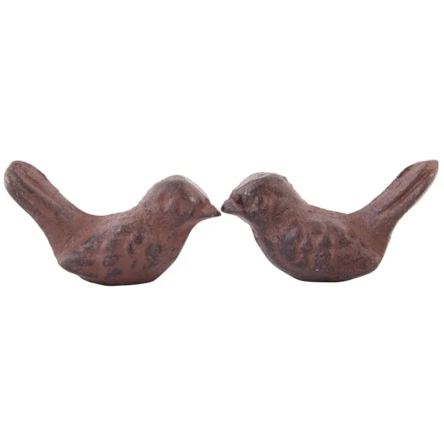 Esschert Design Vriendschap vogels - antiekbruin in blikje donkerbruin