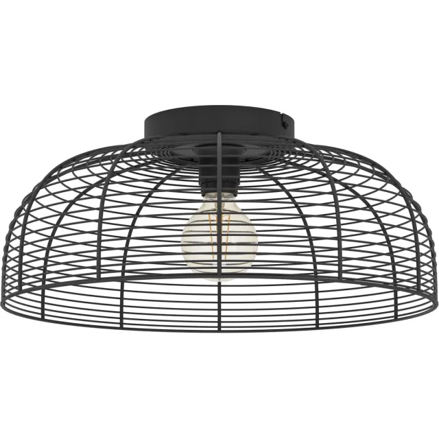 Eglo Rinroe plafondlamp - E27 - Ø 45 cm - industrieel - metaal - zwart