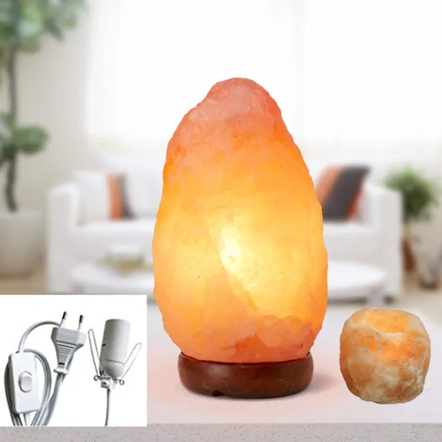 AMA Zoutlamp - Zoutsteenlamp - Nachtlampje - Echte Himalayazout - 2 KG - ‎12x12x30cm - Oranje