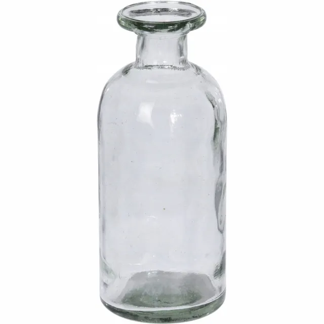 Home & Styling Collection Wazon Butelka z Recyklingu - 700ml, 20cm Hoogte, Glas Transparant