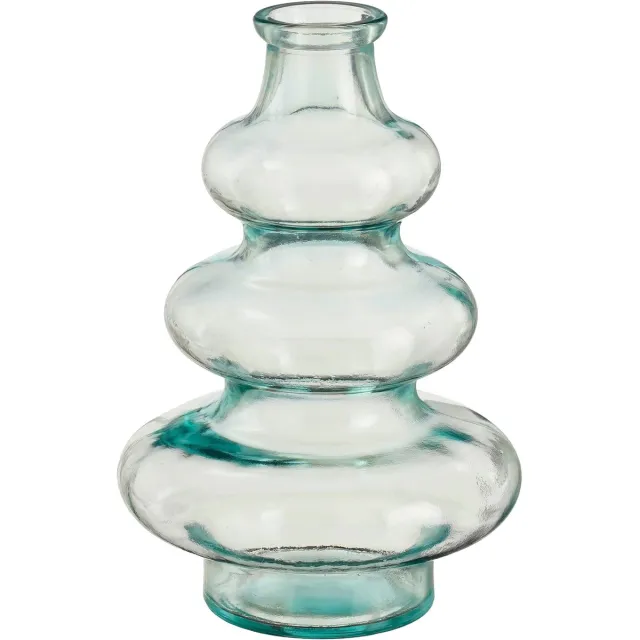 Mica Decorations Bloemenvaas Sira - transparant glas - D14,5 x H22 cm - vaas - sierlijk model