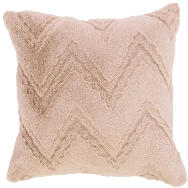 Light & Living sierkussen Brassa (45x45 cm) zand/roze