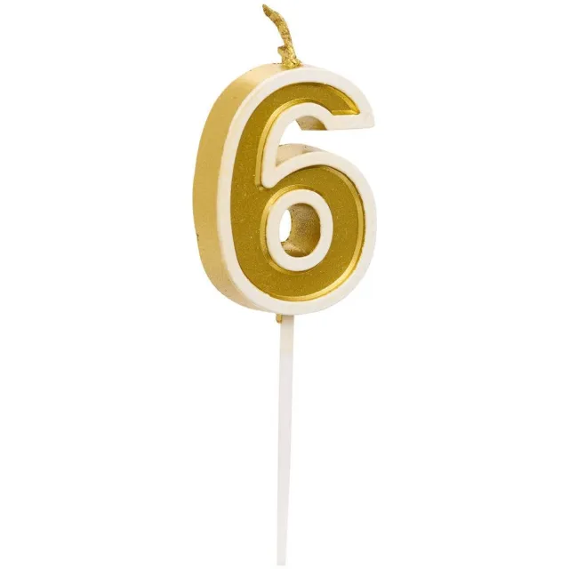 5 Five Simply Smart Verjaardagskaars Nummer 6 VERJAARDAG Doré