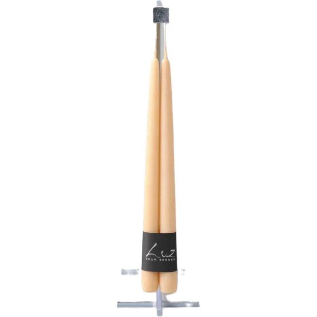Rasteli Luz Your Senses Kaars-Tafelkaarsen Crème Latte D 2,20 cm H 30 Voordeelaanbod van 2 x 2 kaarsen