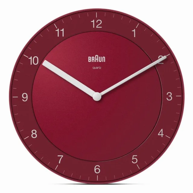 Braun BC06R - Wandklok - Analoog - Rood
