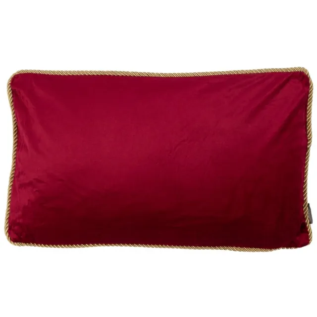 Linen & More Solid velvet - sierkussen - wijnrood - 45 x 45 cm