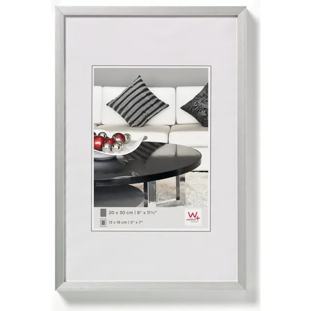 Walther Chair - Aluminiumlijst - Fotomaat 13x18 cm - Zilver