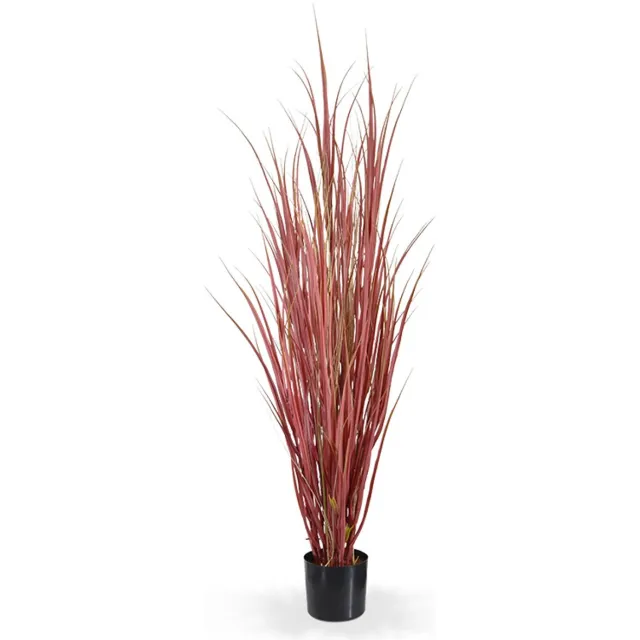 maxifleur Kunstplanten Kunst Rietgras plant deluxe 130cm - Burgundy Groen