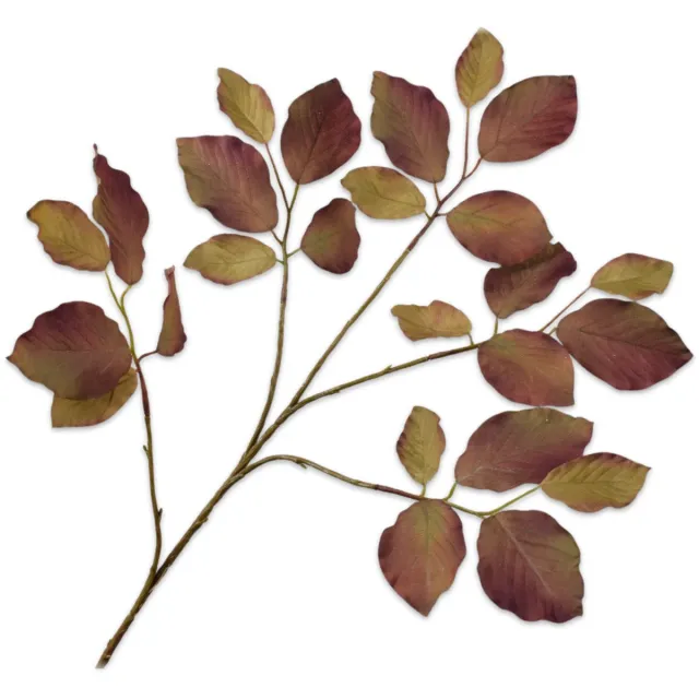Silk-ka Kunstbloem-Zijden Bloem-Kunsttak Bladtak Groen-Bruin 78 cm