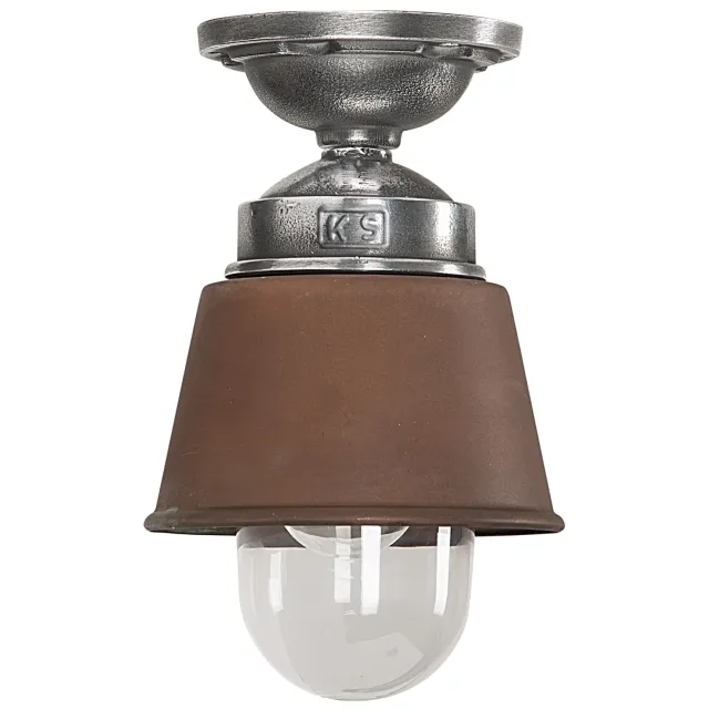 KS Verlichting Kostas Plafondlamp Koper Bruin