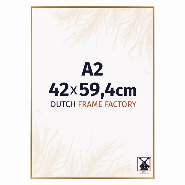 Dutch Frame Factory Fotolijst A2 42x59,4 cm - Kunststof - Goud - Easy