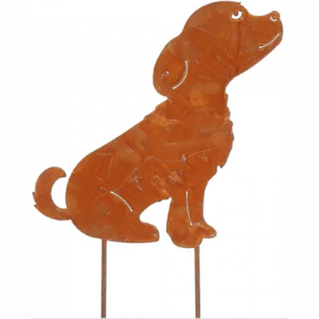 Vosteen Hondje cortenstaal