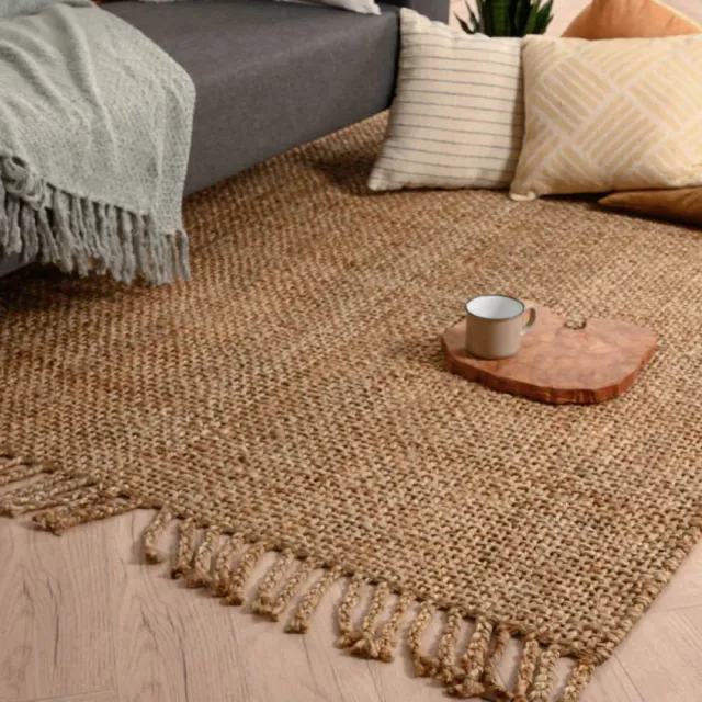 Folkways Jute vloerkleed - Chunky naturel 140x200