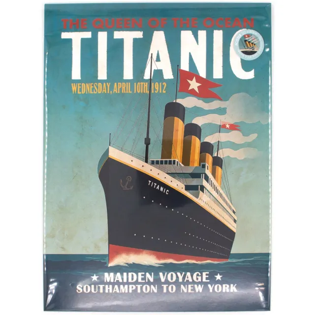 Lanzfeld (museumwebshop.com) Lanzfeld Titanic - Poster Schilderij A3 - Vintage Maritieme Illustratie - PP Hoes