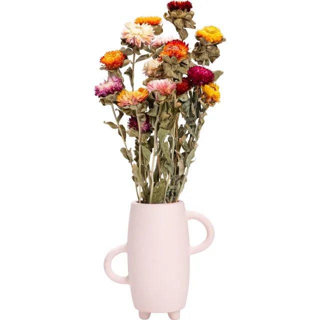 QUVIO Vaas – Vazen – Vaasje – Bloemenvaas – Droogbloemenvaas-Beige vaas – Vaas beige – Vaas keramiek – Keramische vaas – Japandi stijl – Droogbloemen vaas – Keramiek vaas – Bloemenvaasje – Keramiek - Beige