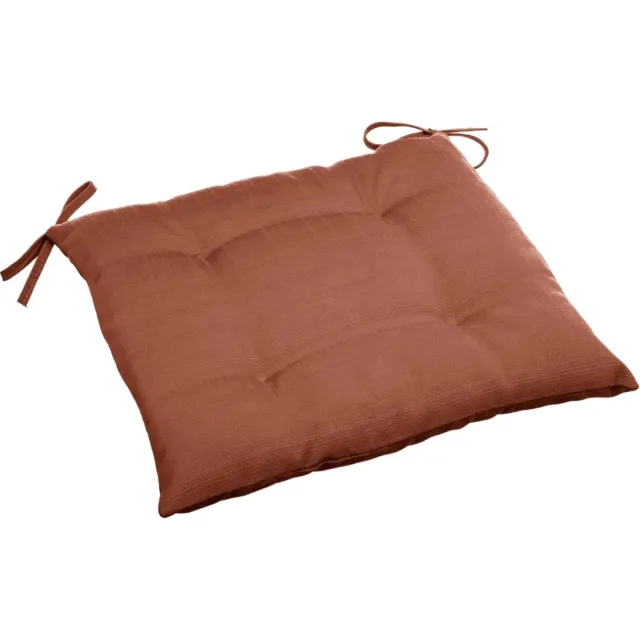 Hespéride Hesperide Stoelkussens - binnen/ buiten stoelen - terra bruin - 40 x 4 cm - Water en UV-bestendig Terracotta bruin