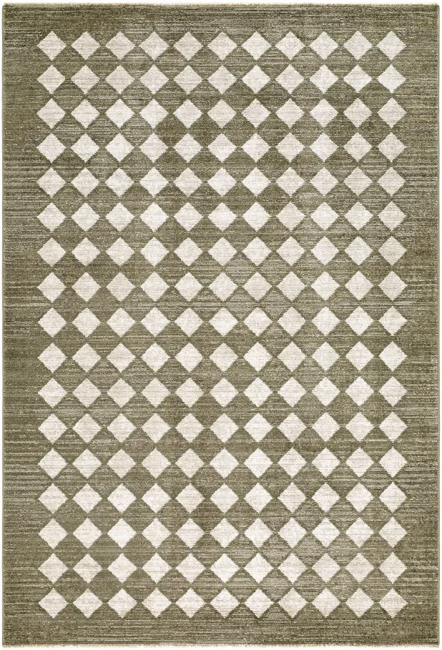 Surya Galey Alix x SURYA Myrtle Avenue VII vloerkleed scandinavisch geometrisch olijfgroen