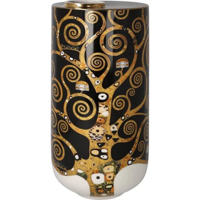 Goebel Gustav Klimt | Vaas Levensboom | Porselein - 25cm - met echt goud Divers