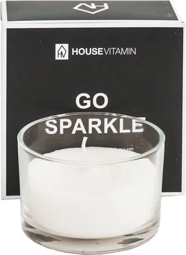 House Vitamin kaars go sparkle wit
