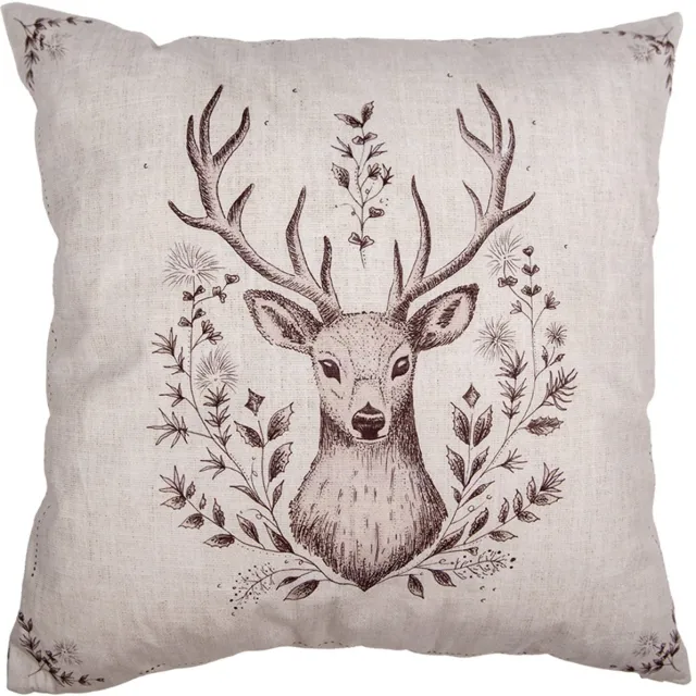 Clayre & Eef Sierkussen Beige Synthetisch Hert