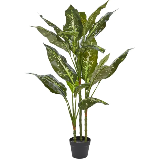 Beliani DIEFFENBACHIA - Kunstplant - Groen - 110 cm - Synthetisch materiaal