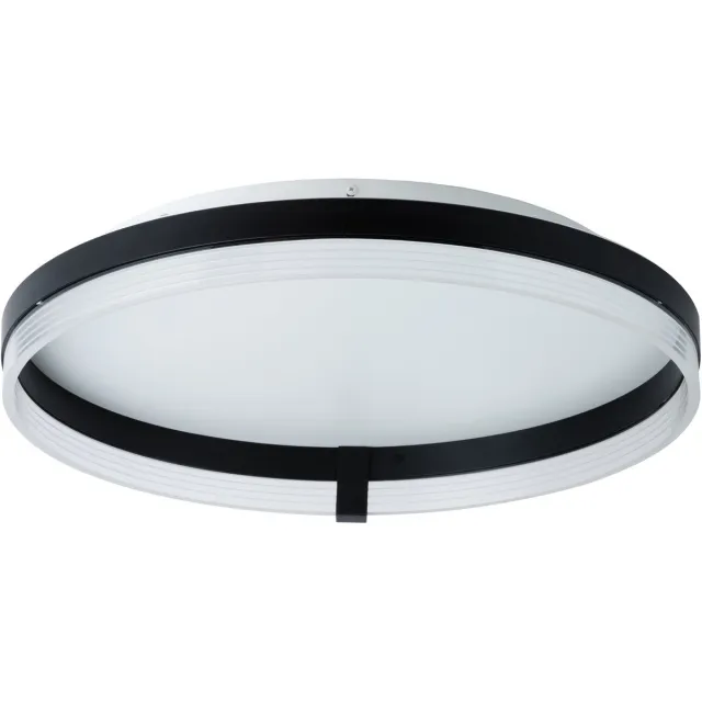 Osram Decor Circle LED Plafondlamp, Zwart Acryl, 500mm, 32W, 1800lm, CCT 3000-6500K, CLICKCCT