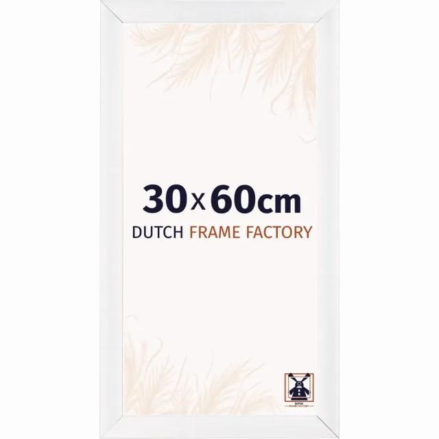 Dutch Frame Factory Fotolijst 30x60 cm - MDF - Wit Hoogglans - Praag